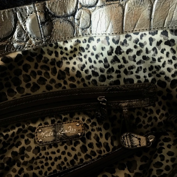 NWT. Kate Landry Leather Tote - Picture 5 of 7